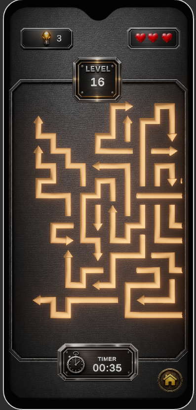 Arrow Escape 3D - Complex Maze